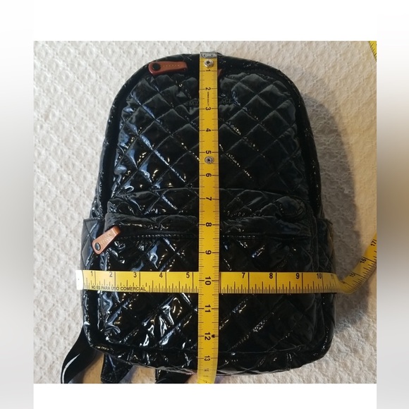 MZ Wallace Black Patent Leather Lacquer Backpack - Picture 5 of 15